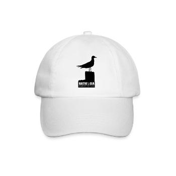 Seagull on stake / BALTIC SEA EXPERIENCE / Baltic Sea - Baseball Cap - white/white - Front