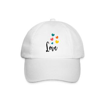 SAINT VALENTIN. JE T'AIME. I LOVE YOU. AMOUR. LOVE - Casquette classique - blanc/blanc - Devant