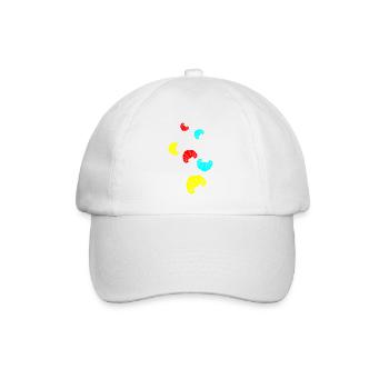 Croissant Symbol - Baseballkappe - Weiß/Weiß - Vorne