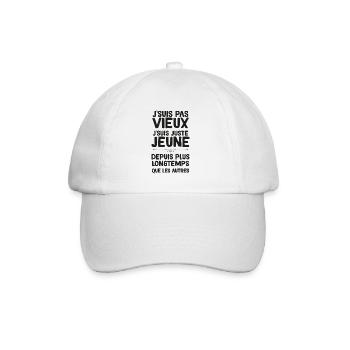 Retraite Homme Message Marrant - Casquette classique - blanc/blanc - Devant