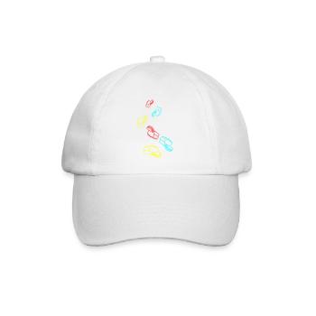 Bread icon symbol - Baseball Cap - white/white - Front