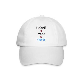 PAPA. FÊTE DES PÈRES. BONNE FÊTE PAPA. BONNE FÊTE - Casquette classique - blanc/blanc - Devant