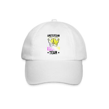 L’équipe de Drinking à Amsterdam - Casquette classique - blanc/blanc - Devant