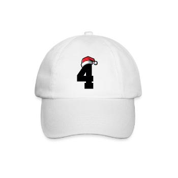 4 Numéro de Noël - Casquette classique - blanc/blanc - Devant