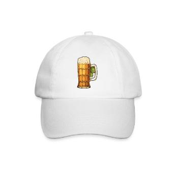 Verre à bière Houblon Bière - Casquette classique - blanc/blanc - Devant