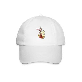ass - Baseball Cap - white/white - Front