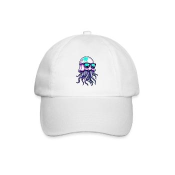 Jellyfish Cool Comic - Baseball Cap - white/white - Front
