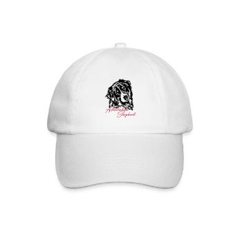 Australian Shepherd Aussie Dog Wilsigns Dog - Baseball Cap - white/white - Front