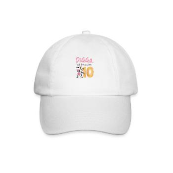 DIGGA, ich bin schon 10 - Baseballkappe - Weiß/Weiß - Vorne
