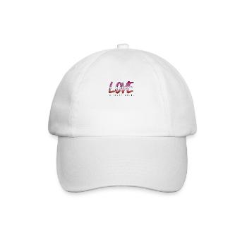 LGBTQ love is never wrong - Baseball Cap - white/white - Front