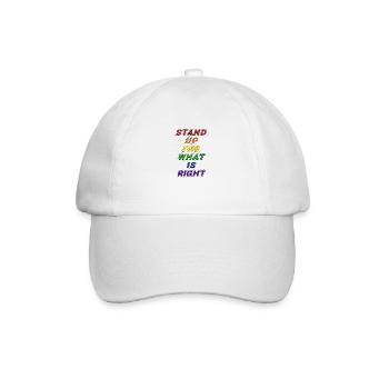Déclaration LGBT de la fierté - Casquette classique - blanc/blanc - Devant