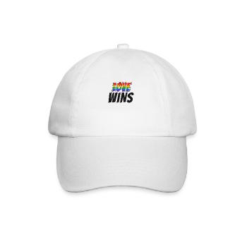 Proud LGBTQ. Love wins - Baseball Cap - white/white - Front