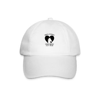 Mein Pferd hält mich auf Trab - Baseballkappe - Weiß/Weiß - Vorne