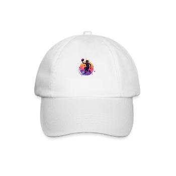 BASKETBALL pour toujours! - Casquette classique - blanc/blanc - Devant