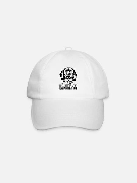 La vita del cane da caccia di montagna bavarese è migliore Wilsigns - Cappello con visiera - bianco/bianco