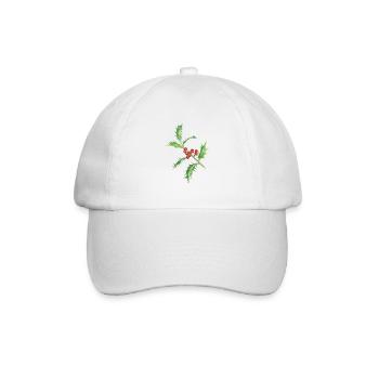 Stechpalme - Baseballkappe - Weiß/Weiß - Vorne