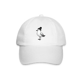 North Sea Harbor Moin Seagull Bonnet Bonnet Noir Blanc - Casquette classique - blanc/blanc - Devant