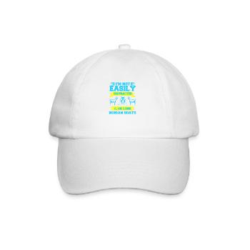 Distraction de la chèvre nubienne : le dilemme de l’agriculteur - Casquette classique - blanc/blanc - Devant