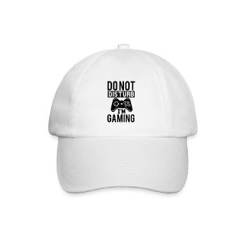 " Do Not Disturb I'm Gaming " - Baseball Cap - white/white - Front