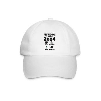 Prévisions Pour 2024 Cadeau De Grossesse 2024 - Casquette classique - blanc/blanc - Devant