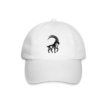 Capricorn Zodiac Tattoo - Baseball Cap - white/white - Front