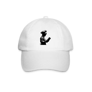Portrait de Silhouette de chef stagiaire et de boulanger amateur - Casquette classique - blanc/blanc - Devant