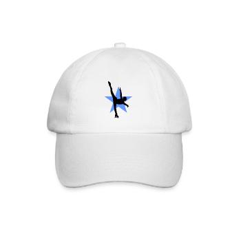 Eiskunstlauf Schlittschuhlauf Eis Figuren Tanz - Baseballkappe - Weiß/Weiß - Vorne