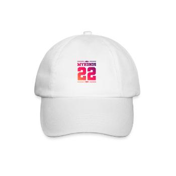 Mykonos 22 - Baseballkappe - Weiß/Weiß - Vorne