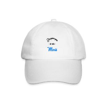 JE PEUX PAS. MARIE - Casquette classique - blanc/blanc - Devant