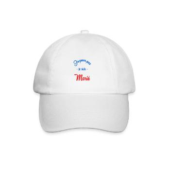 JE PEUX PAS. MARIE. FUTUR MARIE. EVJF. TEAM. TEAM - Casquette classique - blanc/blanc - Devant