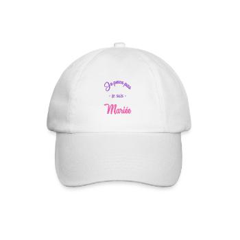 FUTURE MARIEE. EVJF. MARIEE - Casquette classique - blanc/blanc - Devant