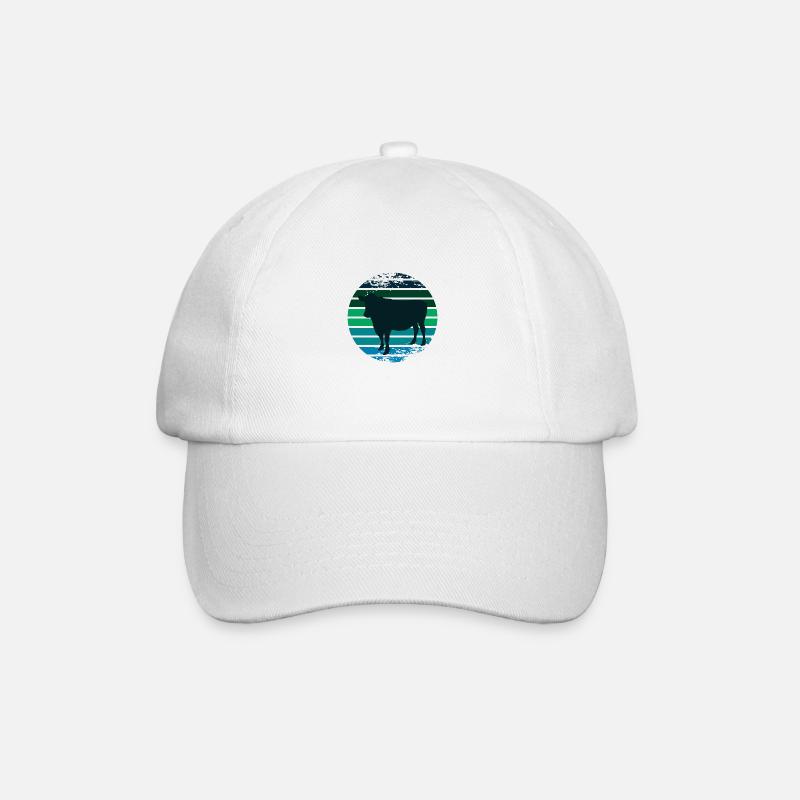 Kuh - Baseballkappe - Weiß/Weiß