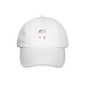 Drapeau des États-Unis d’Amérique vintage non italien en détresse, ab - Casquette classique - blanc/blanc - Devant