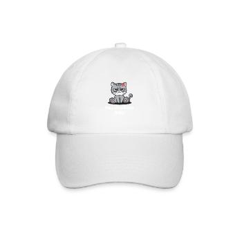 You looked better online, funnier sarcastic - Baseball Cap - white/white - Front