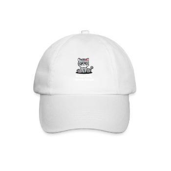 Apparently, I have a sarcastic, funny - Baseball Cap - white/white - Front