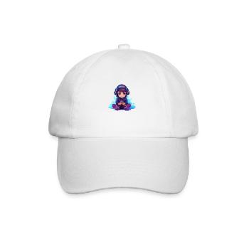 Le jeu est ma vie - Casquette classique - blanc/blanc - Devant