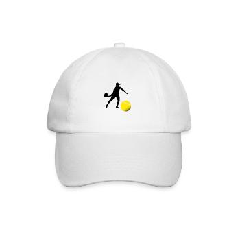 Padel woman - Baseball Cap - white/white - Front