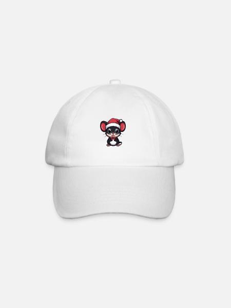 Souris Noël Noël - Casquette classique - blanc/blanc