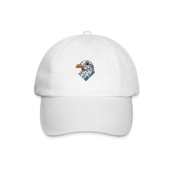 Polygon North Sea Bird Seagull Head Vacation Island Sea - Baseball Cap - white/white - Front