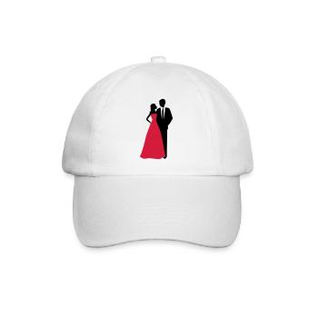 Couples de mariage, jeune mariée, marié - Casquette classique - blanc/blanc - Devant