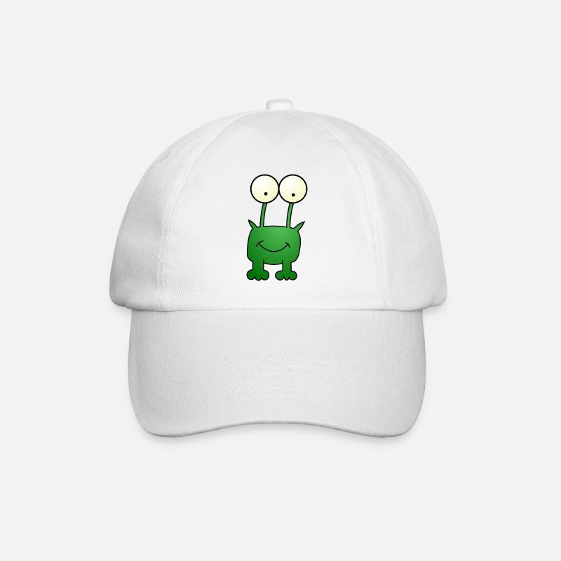 dessin animé grenouille - Casquette classique - blanc/blanc