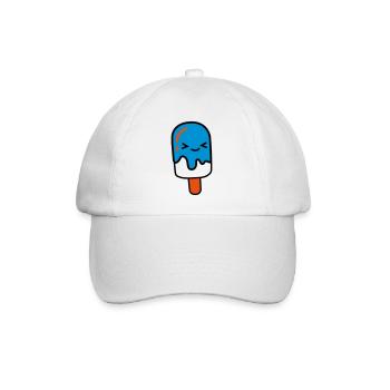 Glace avec le visage - Casquette classique - blanc/blanc - Devant