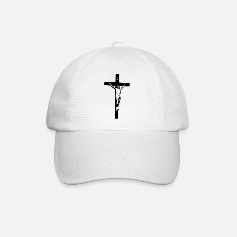 jesus - Baseballkappe - Weiß/Weiß