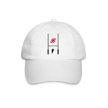 essai rugby 2 - Casquette classique - blanc/blanc - Devant