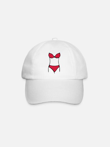 bikini - Baseballkappe - Weiß/Weiß