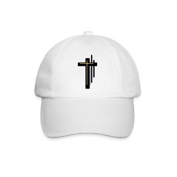 Croix chrétienne - Casquette classique - blanc/blanc - Devant