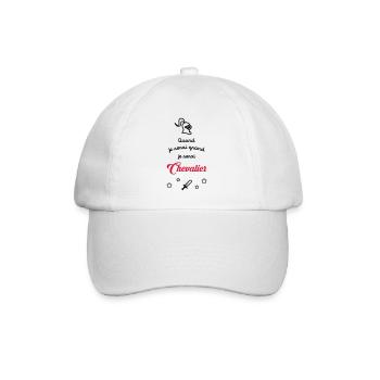 garçon / pirate / chevalier / bébé - Casquette classique - blanc/blanc - Devant