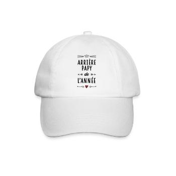 Papy Papi Grand-Père Retraite famille - Casquette classique - blanc/blanc - Devant