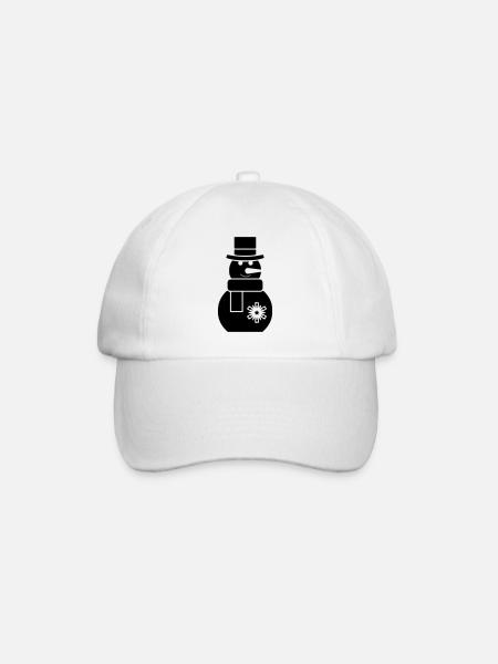 schneemann - Baseballkappe - Weiß/Weiß
