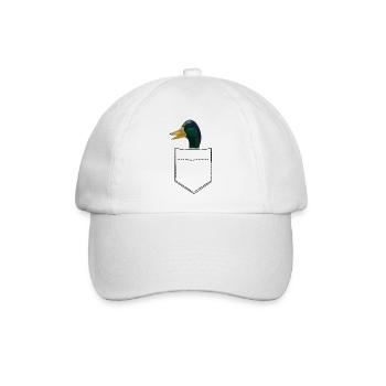 Ente Brusttasche - Baseballkappe - Weiß/Weiß - Vorne